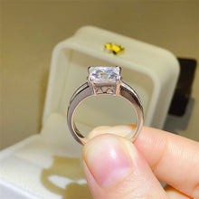 Load image into Gallery viewer, 3 Carat Moissanite 925 Sterling Silver Square Shape Ring
