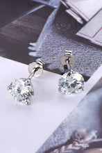 Load image into Gallery viewer, 2 Carat Moissanite 925 Sterling Silver Stud Earrings
