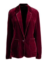 Load image into Gallery viewer, Pocketed Button Up Lapel Collar Blazer
