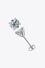 Load image into Gallery viewer, 925 Sterling Silver 1 Carat Moissanite 4-Prong Stud Earrings
