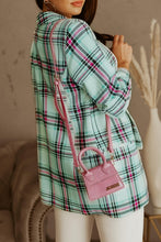 Load image into Gallery viewer, Plaid Open Front Blazer
