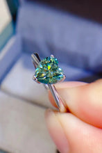 Load image into Gallery viewer, 1 Carat Moissanite Heart 925 Sterling Silver Ring
