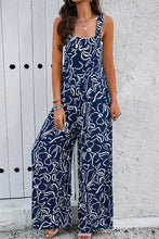 Load image into Gallery viewer, Devine Printed Wide Strap Jumpsuit with Pockets
