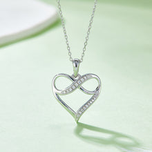Load image into Gallery viewer, Moissanite 925 Sterling Silver Heart Necklace
