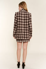 Load image into Gallery viewer, And The Why Full Size Plaid Brushed One Button Blazer
