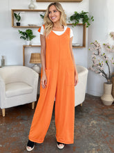 Load image into Gallery viewer, Double Take Full Size Texture Sleeveless Wide Leg Jumpsuit
