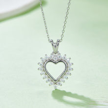 Load image into Gallery viewer, Moissanite 925 Sterling Silver Heart Pendant Necklace

