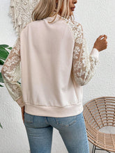 Load image into Gallery viewer, Lace Baseball Collar Zip Up Jacket
