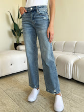 Load image into Gallery viewer, Judy Blue Full Size Mid Rise Distressed Straight Jeans
