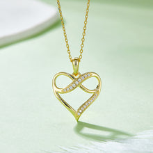 Load image into Gallery viewer, Moissanite 925 Sterling Silver Heart Necklace

