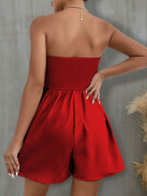 Load image into Gallery viewer, FAM-FAM Pocketed Tube Wide Leg Romper
