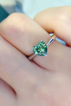 Load image into Gallery viewer, 1 Carat Moissanite Heart 925 Sterling Silver Ring
