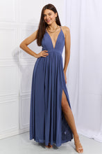 Load image into Gallery viewer, OneTheLand Captivating Muse Open Crossback Maxi Dress - hc
