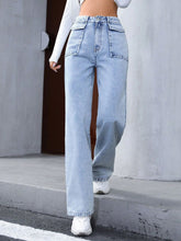 Load image into Gallery viewer, High Waist Straight Jeans
