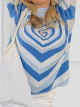 Load image into Gallery viewer, Heart Mock Neck Long Sleeve Sweater
