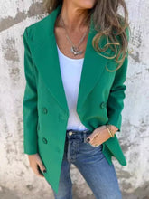 Load image into Gallery viewer, Full Size Collared Neck Long Sleeve Blazer
