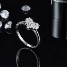 Load image into Gallery viewer, Moissanite 925 Sterling Silver Heart Ring
