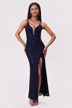 Load image into Gallery viewer, Split Sequin Backless Maxi Cami Dress
