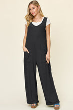 Load image into Gallery viewer, Double Take Full Size Texture Sleeveless Wide Leg Jumpsuit
