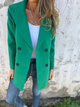 Load image into Gallery viewer, Full Size Collared Neck Long Sleeve Blazer
