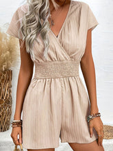 Load image into Gallery viewer, Tied Surplice Short Sleeve Romper
