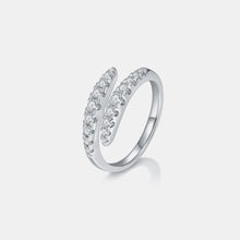 Load image into Gallery viewer, 925 Sterling Silver Moissanite Bypass Ring
