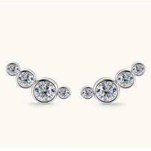 Load image into Gallery viewer, Moissanite 925 Sterling Silver Stud Earrings
