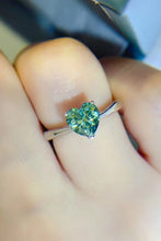 Load image into Gallery viewer, 1 Carat Moissanite Heart 925 Sterling Silver Ring
