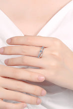 Load image into Gallery viewer, Moissanite Cutout Rhodium-Plated Ring
