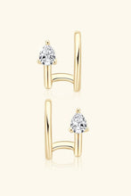 Load image into Gallery viewer, Moissanite 925 Sterling Silver Cuff Earrings
