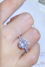 Load image into Gallery viewer, 2 Carat Moissanite 925 Sterling Silver Halo Ring
