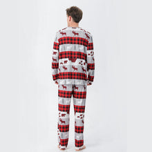 Load image into Gallery viewer, Men Reindeer &amp; Plaid Top and Pants Set - pjs
