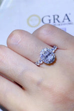 Load image into Gallery viewer, 2 Carat Moissanite 925 Sterling Silver Halo Ring

