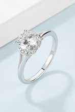 Load image into Gallery viewer, 1 Carat Moissanite 925 Sterling Silver Split Shank Ring
