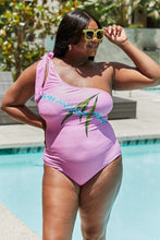 Load image into Gallery viewer, Marina West Swim Vacay Mode One Shoulder Swimsuit in Carnation Pink
