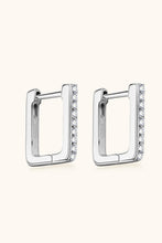Load image into Gallery viewer, Moissanite Geometric 925 Sterling Silver Earrings
