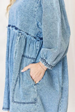 Load image into Gallery viewer, HEYSON Full Size Oversized Denim Babydoll Dress
