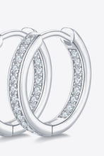 Load image into Gallery viewer, Moissanite 925 Sterling Silver Huggie Earrings
