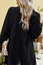 Load image into Gallery viewer, Dropped Shoulder Collared Longline Shirt
