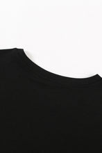 Load image into Gallery viewer, Color Block Side Slit Round Neck T-Shirt
