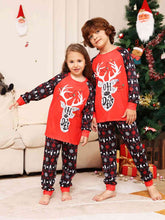 Load image into Gallery viewer, Reindeer Graphic Top and Pants Set - oh deer
