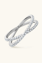 Load image into Gallery viewer, Moissanite 925 Sterling Silver Crisscross Ring
