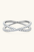 Load image into Gallery viewer, Moissanite 925 Sterling Silver Crisscross Ring
