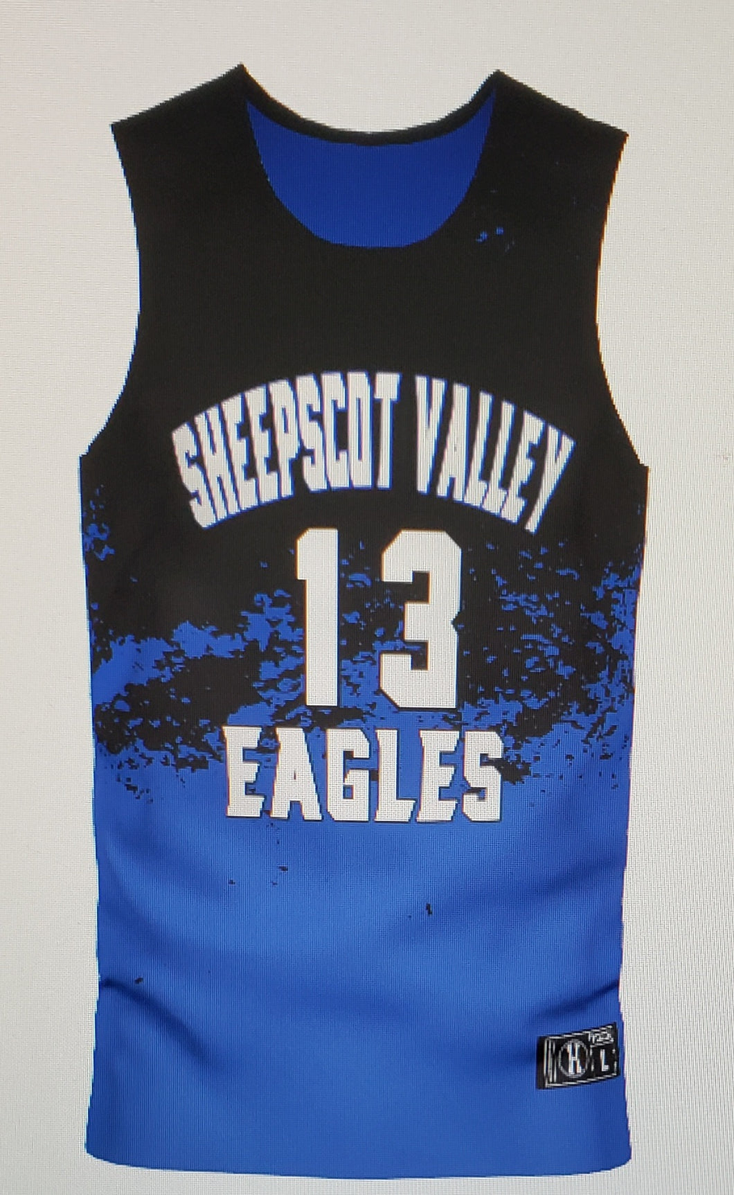 Sheepscot Valley Eagles Basketball Reversible Jersey top