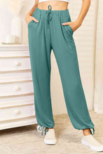 Load image into Gallery viewer, Basic Bae Full Size Soft Rayon Drawstring Waist Pants with Pockets
