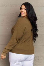 Load image into Gallery viewer, Zenana Kiss Me Tonight Full Size Button Down Cardigan in Olive
