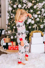 Load image into Gallery viewer, Snowflake Pattern Top and Pants Set - pjs
