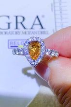 Load image into Gallery viewer, 1 Carat Moissanite Contrast Teardrop Ring
