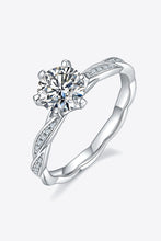 Load image into Gallery viewer, 1 Carat Moissanite 925 Sterling Silver Ring
