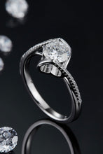 Load image into Gallery viewer, 1 Carat Moissanite 925 Sterling Silver Twisted Ring
